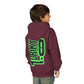 Driky 1 point 0 Bro - Green Monkey - (Back Print) Youth Heavy Blend Hoodie