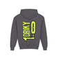 Driky 1 point 0 Bro - Banana Sunshine - (Back Print) Youth Heavy Blend Hoodie