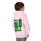 Driky 1 point 0 Bro - Green Monkey - (Back Print) Youth Heavy Blend Hoodie