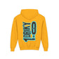 Driky 1 point 0 Bro - Blue Brain - (Back Print) Youth Heavy Blend Hoodie
