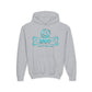 Driky Laugh at the World - Blue Brain - Youth Heavy Blend Hoodie