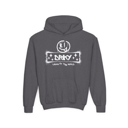 Driky Laugh at the World - Simple - Youth Heavy Blend Hoodie