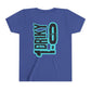 Youth Driky 1 point 0 Bro - - Blue Brain Back Print Short Sleeve Tee