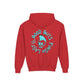 Drikyz Good Guys Finish Last - Blue Brain - (Back Print) Youth Heavy Blend Hoodie