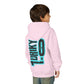 Driky 1 point 0 Bro - Blue Brain - (Back Print) Youth Heavy Blend Hoodie