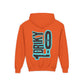 Driky 1 point 0 Bro - Blue Brain - (Back Print) Youth Heavy Blend Hoodie
