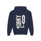 Driky 1 point 0 Bro - OG2 - (Back Print) Youth Heavy Blend Hoodie
