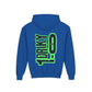 Driky 1 point 0 Bro - Green Monkey - (Back Print) Youth Heavy Blend Hoodie