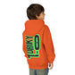 Driky 1 point 0 Bro - Green Monkey - (Back Print) Youth Heavy Blend Hoodie