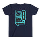 Youth Driky 1 point 0 Bro - - Blue Brain Back Print Short Sleeve Tee