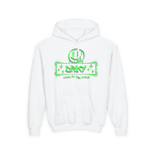 Driky Laugh at the World - Green Monkey - Youth Heavy Blend Hoodie