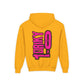 Driky 1 point 0 Bro - Pinkerton - (Back Print) Youth Heavy Blend Hoodie