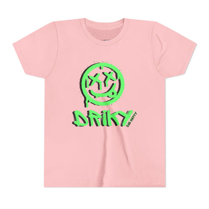 Youth Driky Die Happy - Green Monkey Short Sleeve Tee