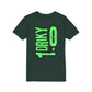 Youth Driky 1 point 0 Bro - Green Monkey Back Print Short Sleeve Tee