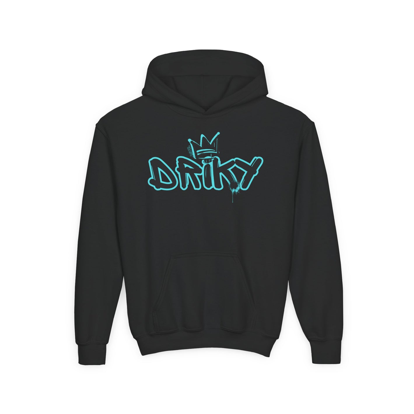 Driky Roy-al - Blue Brain - Youth Heavy Blend Hoodie