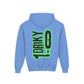 Youth Driky 1 point 0 Bro - Green Monkey Backprint - Heavy Blend Hoodie 16 Colors