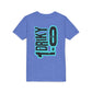 Youth Driky 1 point 0 Bro - - Blue Brain Back Print Short Sleeve Tee