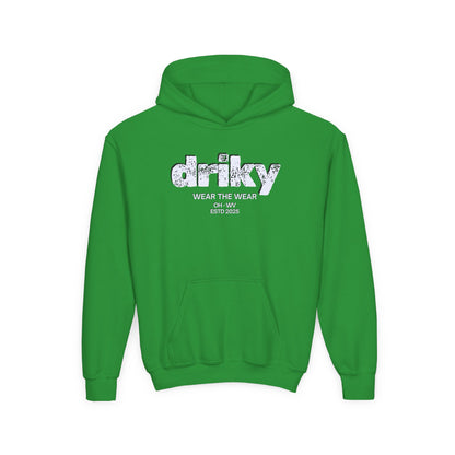 Driky ESTD Wear - White Night - Youth Heavy Blend Hoodie