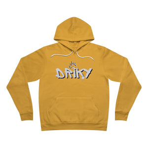 Driky Roy-al - White Night Fleece Pullover Hoodie
