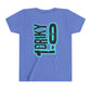 Youth Driky 1 point 0 Bro - - Blue Brain Back Print Short Sleeve Tee