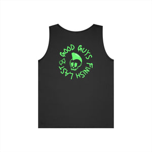 Drikyz Good Guys Finish Last - Green Monkey - (Back Print) Tank Top