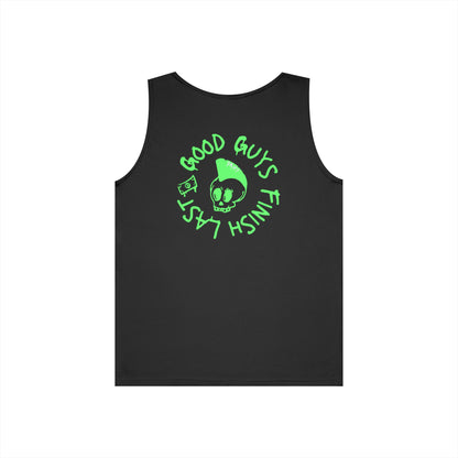Drikyz Good Guys Finish Last - Green Monkey - (Back Print) Tank Top