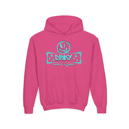 Driky Laugh at the World - Blue Brain - Youth Heavy Blend Hoodie