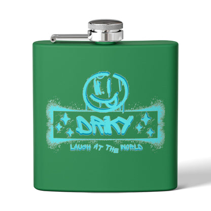 Driky Laugh at the World Stainless Steel Flask - 6oz