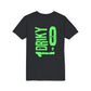 Youth Driky 1 point 0 Bro - Green Monkey Back Print Short Sleeve Tee
