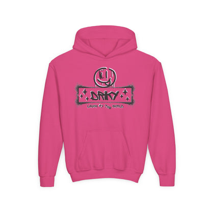 Driky Laugh at the World - Blackout - Youth Heavy Blend Hoodie
