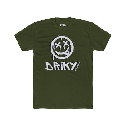 Driky Die Happy - White Night Cotton Crew Tee