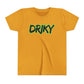 Youth Driky Rough Ryder - Green Monkey Short Sleeve Tee