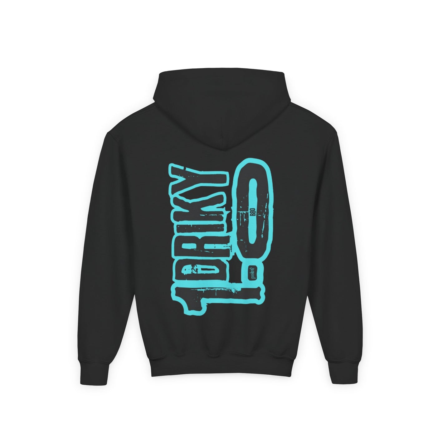 Youth Driky 1 point 0 Bro - Blue Brain Backprint - Heavy Blend Hoodie 16 Colors