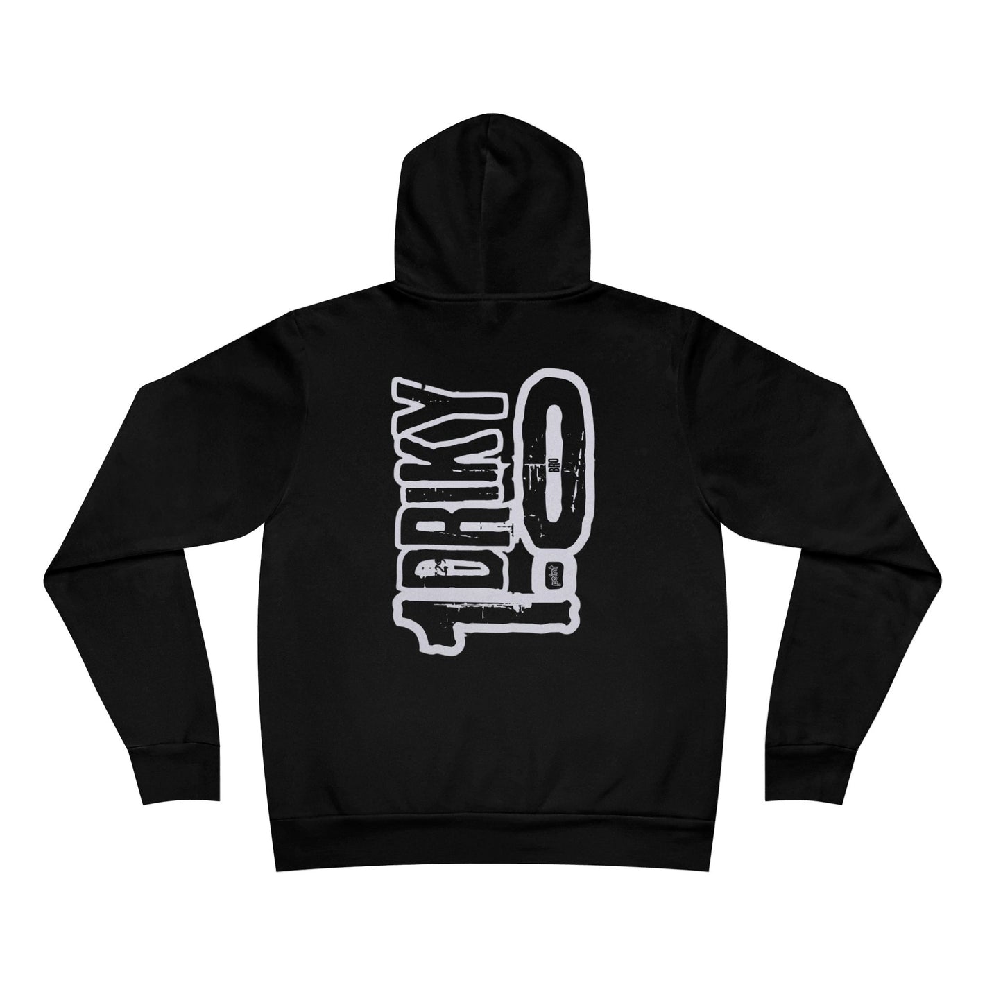Driky 1 point 0 Bro - OG - Back Print Fleece Pullover Hoodie