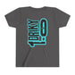 Youth Driky 1 point 0 Bro - - Blue Brain Back Print Short Sleeve Tee