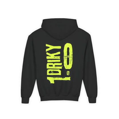 Youth Driky 1 point 0 Bro - Banana Sunshine Backprint - Heavy Blend Hoodie 16 Colors