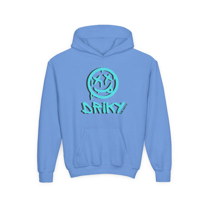 Driky Die Happy -  Blue Brain - Youth Heavy Blend Hoodie