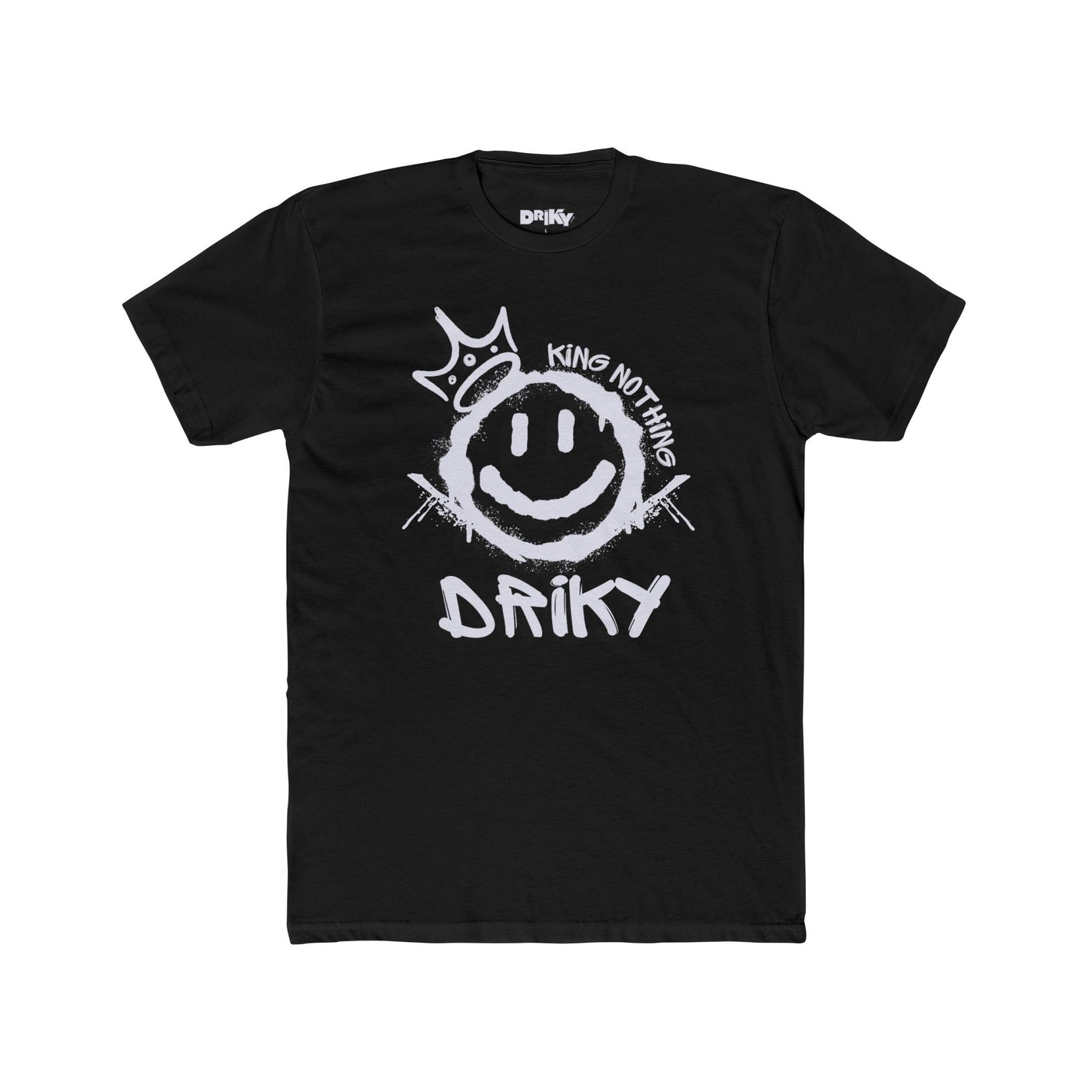 Driky King Nothing - White Night Cotton Crew Tee