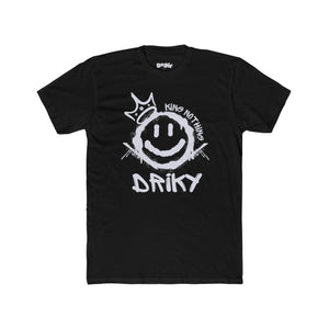 Driky King Nothing - White Night Cotton Crew Tee