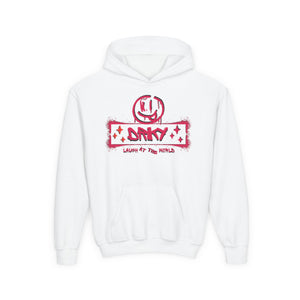 Driky Laugh at the World - Rose Blood - Youth Heavy Blend Hoodie