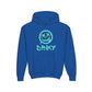 Driky Die Happy -  Blue Brain - Youth Heavy Blend Hoodie