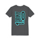 Youth Driky 1 point 0 Bro - - Blue Brain Back Print Short Sleeve Tee