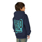 Driky 1 point 0 Bro - Blue Brain - (Back Print) Youth Heavy Blend Hoodie