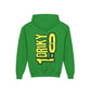 Driky 1 point 0 Bro - Banana Sunshine - (Back Print) Youth Heavy Blend Hoodie