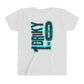 Youth Driky 1 point 0 Bro - - Blue Brain Back Print Short Sleeve Tee