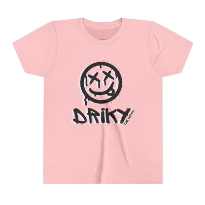 Youth Driky Die Happy - Blackout Short Sleeve Tee