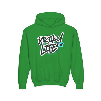 Driky Life - Blue Brain - Youth Heavy Blend Hoodie