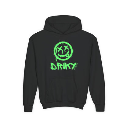 Driky Die Happy -  Green Monkey - Youth Heavy Blend Hoodie