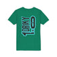 Youth Driky 1 point 0 Bro - - Blue Brain Back Print Short Sleeve Tee