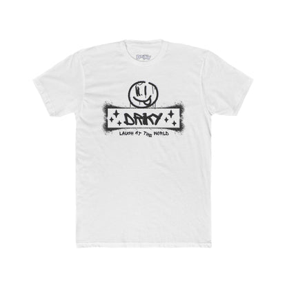 Driky Laugh at the World - Blackout Cotton Crew Tee